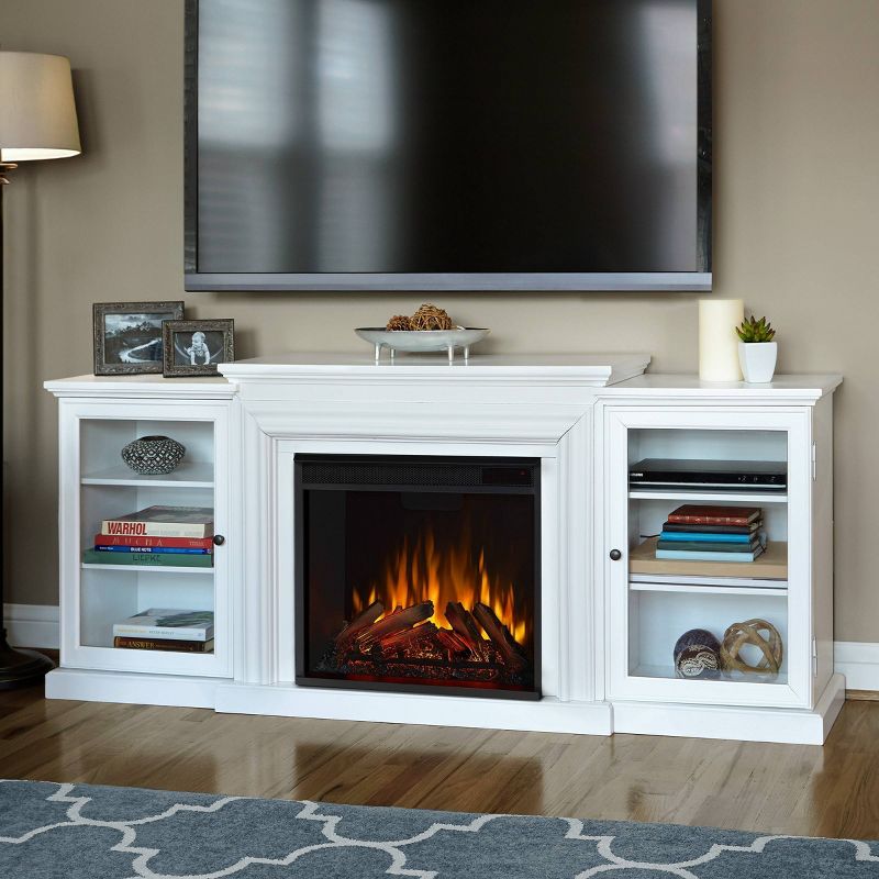 Real Flame Frederick TV/media Stand Fireplace White, 3 of 13