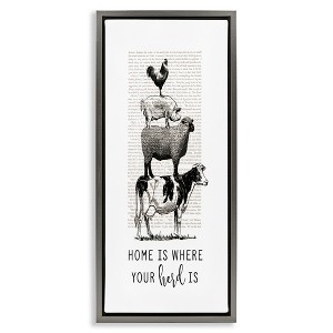 Stupell Industries Where Your Herd Family Animals, 11" x 25" - 1 of 4