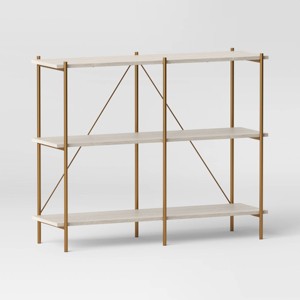 39.45" Elowen 3 Shelf Bookcase - Threshold™ - 1 of 4