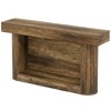 Resenkos Entryway Table, Console Sofa Table,63" Console Table, 2-Tier Entry Hallway Table Sofa Table Behind Couch Brown - 4 of 4