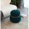VYNXARIA Dark Green Snowman Ottomans and Benches - Playful and Compact Design, 16.14x16.14x17.32 inches - 4 of 4
