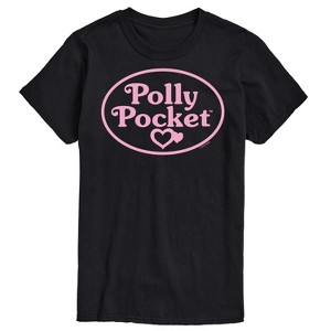 Men's - Polly Pocket - Polly Pocket Pink Logo Short Sleeve Graphic T-Shirt - 1 of 4
