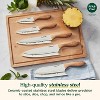 Cuisinart 10pc Faux Wood Speckle Ceramic Coated Cutlery Set - 3 of 4
