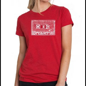 LA Pop Art Women's Premium Blend Word Art T-shirt - The 80's - 1 of 4