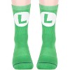 Nintendo Super Mario Adult Mario And Luigi Character Costume 2 Pair Crew Socks - 3 of 4