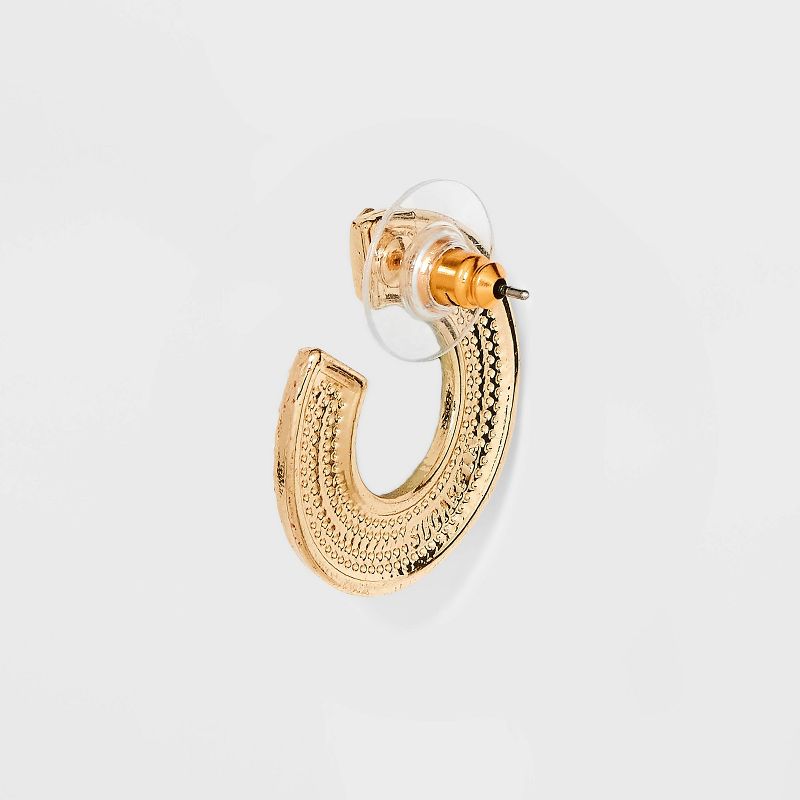 SUGARFIX by BaubleBar Pearl and Crystal Hoop Earrings - Gold, 3 of 6