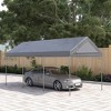 Outsunny 10' x 20' Carport, Portable Garage & Patio Canopy Tent, Adjustable Height, Anti-UV Cover for Car, Truck, Boat, Catering, Wedding - 3 of 4