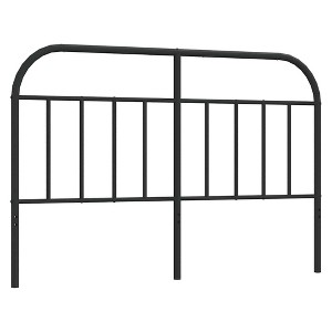 vidaXL 38.2 Inch Metal Headboard,  Farmhouse Headboard Only, Black, Queen - 1 of 4