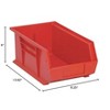 Quantum Storage Systems Bin, Stacking Or Hanging, 8-1/4"W X 13-5/8"D X 6"H - 2 of 2