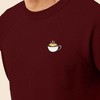 Dalix Cappuccino Embroidered Fleece Crewneck Long Sleeve Sweatshirt Mens - 4 of 4