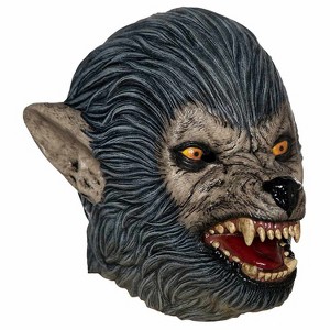 Tinsley Transfers Loud Adult General Sizing Werewolf Halloween Costume Mask - Gray Medium - 1 of 1