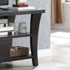 Chic Crate-Modern Media Console – Curved Leg TV Stand w/ Metal Glides & Square Handle, Divided Shelf & Cubbie Storage, Multi-Room Furniture - 4 of 4