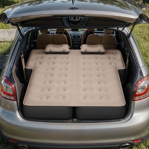 Inflatable SUV Air Mattress with Pump, Pillows, Carry Bag & Repair Kit, 10" Car Camping Bed for SUV, Jeep Wrangler Outdoor Camping - 1 of 4