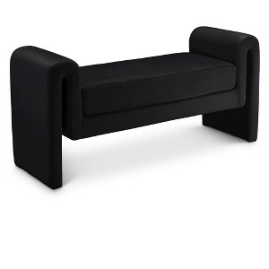 Meridian Furniture,Sloan Velvet Bench - 1 of 4