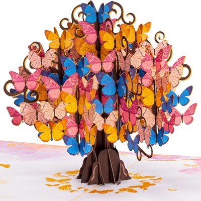 Paper Love 3D Butterfly Tree Pop Up Card