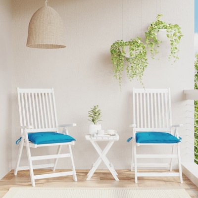 vidaXL Chair Cushions 2 pcs Light Blue 19.7 in.x19.7 in.x2.8 in. Oxford Fabric