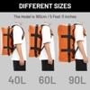 90L Water Resistant Backpack Duffle Heavy Duty Convertible Duffle Bag with Backpack Straps for Gym, Sports, Travel, Orange - 3 of 4