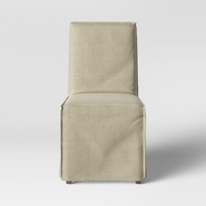 Melrose Set of 2 Slipcovered Dining Chair Beige - Threshold