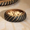 Gulches Decorative Bowls: Handmade Wooden Bowl with Black Accent - 3 of 4
