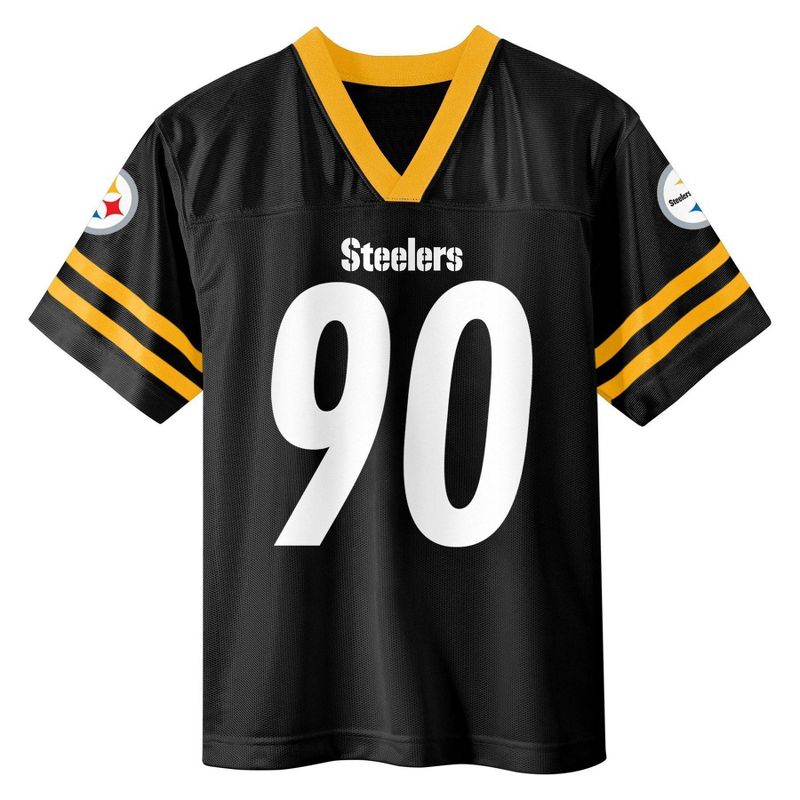 NFL Pittsburgh Steelers Boys' Short Sleeve Watt Jersey, 2 of 4