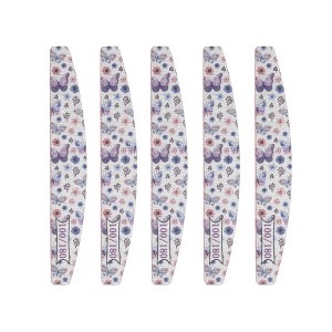 Unique Bargains Half-moon HD-001 Nail Files 5 Pcs - 1 of 4