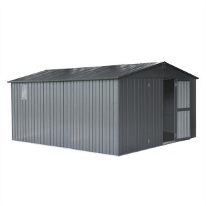Syemin Deck Boxes Durable, Horizontal Compact Storage Shed for Garden, Backyard, Patio, Closet Deck Box, Silver, 138.11"*150.8"*78.7" - 1 of 4