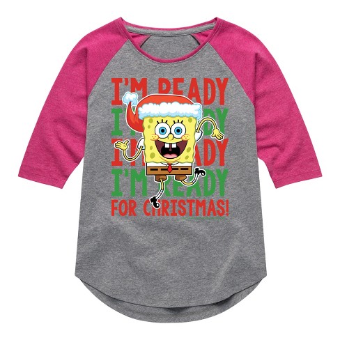 Girls' - SpongeBob SquarePants - I'm Ready For Christmas - image 1 of 4