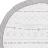 Sweet Jojo Designs Boy or Girl Gender Neutral Unisex Baby Tummy Time Playmat Woodland Friends Grey and White - image 3 of 4