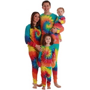 Just Love Family Thermal Set  Trendy Tie Dye Coordinated Sleepwear for Everyone - 1 of 4