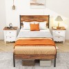 IULULU Metal Platform Bed Frame - Mattress Foundation with Headboard and and Footboard - 2 of 4