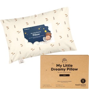 KeaBabies Mini Toddler Pillow with Pillowcase, 9x13 Small Pillow for Toddler, Soft Kids Pillow for Sleeping, Travel, Age 2-4 - 1 of 4