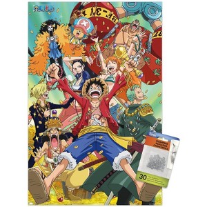 Trends International One Piece: Fishman Island - Crew Treasure Unframed Wall Poster Print Clear Push Pins Bundle 14.725" x 22.375" - 1 of 4