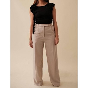 Women's Brooks Pleated Wide Leg Trouser - Sofie the Label - 1 of 4