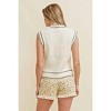 Women's LINE ACCENT SWEATER VEST - Cloud Ten - 3 of 4
