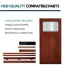 36 x 80 Knock-Down Fiberglass Entry Door with Brickmould, Vinyl Frame,Right Hand Inswing - 4 of 4