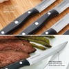 Farberware Stamped Triple Rivet Steak Knife Set, 4-Piece (Black) - 2 of 4