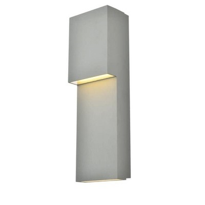 Elegant Lighting Raine Integrated LED wall sconce in silver
