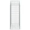 vidaXL Arched Gabion Basket 78.7"x19.7"x39.4"/47.2" Galvanized Iron - 4 of 4