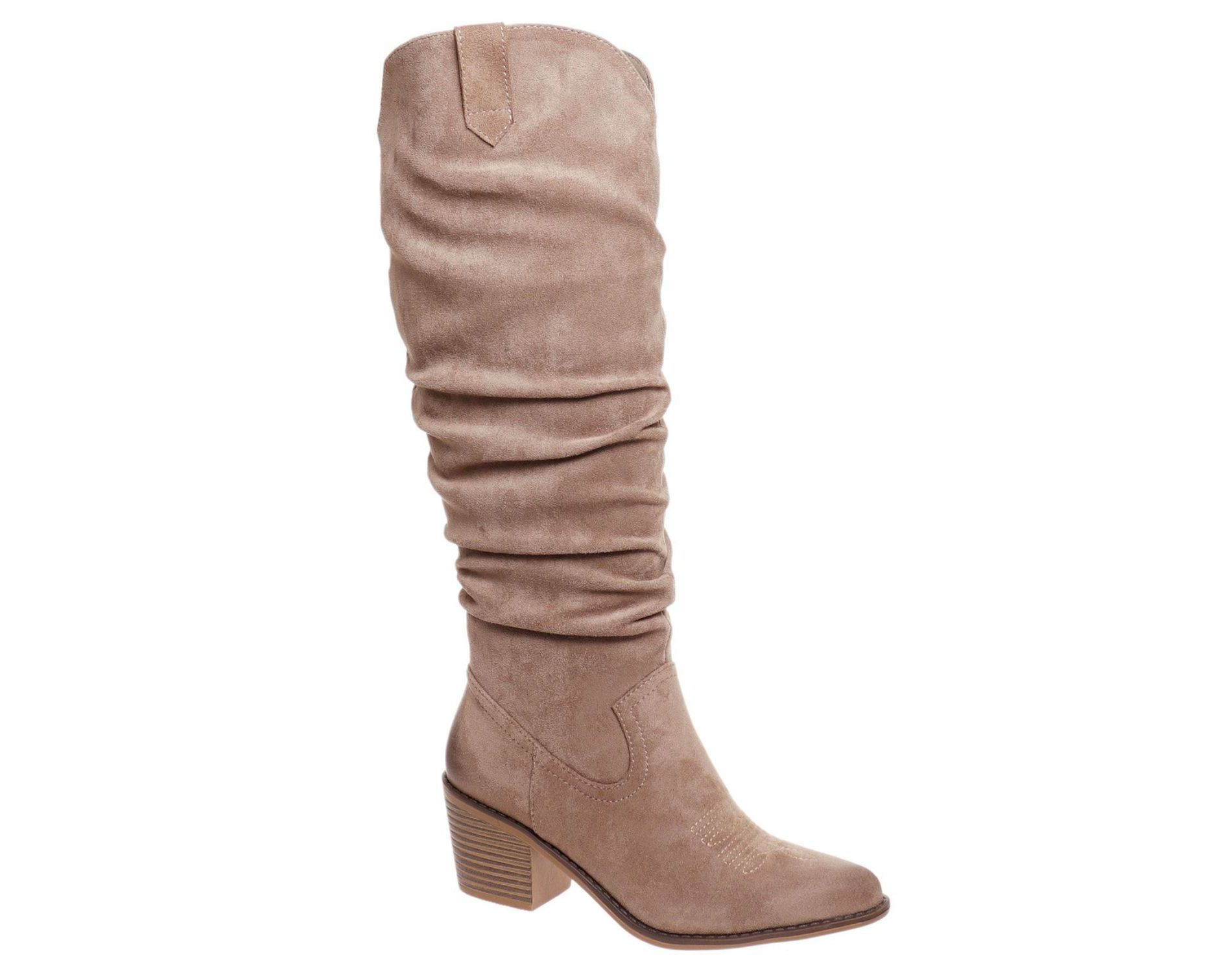Pierre Dumas Womens Whitney-4 Pull On Tall Boots, Taupe