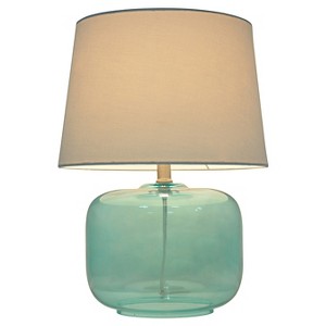 Glass Table Lamp Aqua - Pillowfort , Blue
