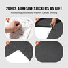 VEVOR Carpet Tiles Reusable, 20"x 20" Carpet Squares With Padding Attached, Soft Padded Carpet Tiles, Easy Install DIY  (20 Tiles, Dark Gray) - 4 of 4
