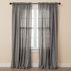 BrylaneHome Poly Cotton Canvas Rod-Pocket Panel - 1 of 3