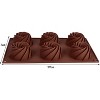 JDICTION Reusable Silicone Vortex Mold for Chocolate, Candy, Ice Cream, Pudding, Cookies - 2-Pc Baking Set - 2 of 4