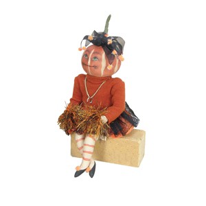 GALLERIE II Lucille Joe Spencer Gathered Traditions Halloween Art Doll Figure - 1 of 4