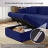 Gymojoy 71"/99.3"/118.1" Loveseat Cloud Sofa Modular Sectional Couch with Deep Seat for Living Room - 4 of 4