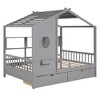 House Bed with 2 Drawers and Storage Shelf for Bedroom or Apartment - 4 of 4