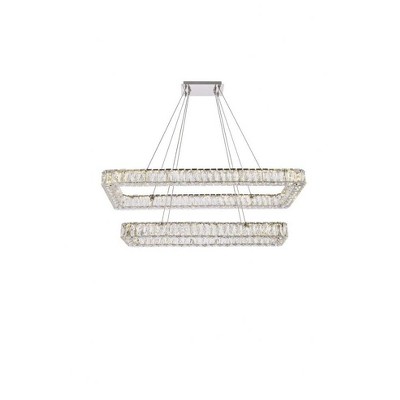 Elegant Lighting Monroe 2 - Light Pendant in  Chrome