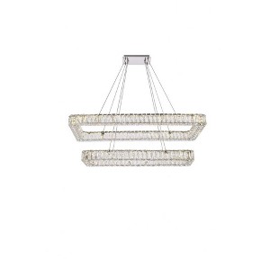 Elegant Lighting Monroe 2 - Light Pendant in  Chrome - 1 of 4