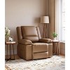 Spacious Oversized Electric Power Lift Recliner - Faux PU Leather with Heat & Massage, Adjustable Reclining Design, Ideal for Elderly - 2 of 4