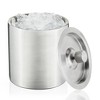 Viski Harrison Stainless Steel Ice Bucket for Restaurants or Home Bars, Insulated Ice Bucket with Lid for Bottles, Stainless Steel Bucket Set of 1 - 4 of 4